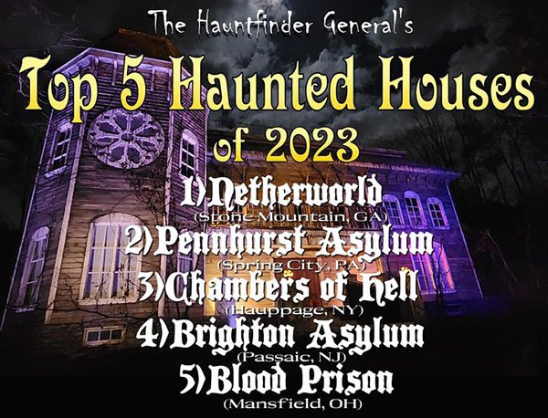 Hauntfinder General's #1 Haunted House 2023